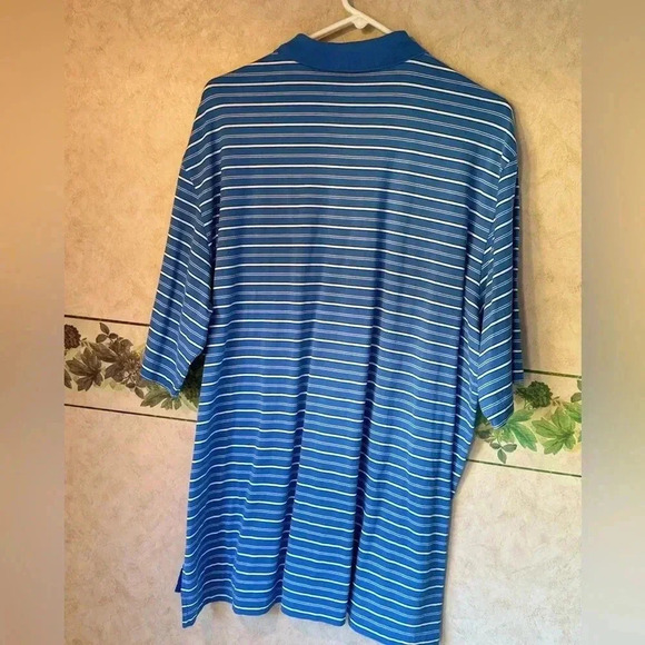 Polo Golf Ralph Lauren Men’s XL Blue Striped Polo Shirt - Picture 4 of 4